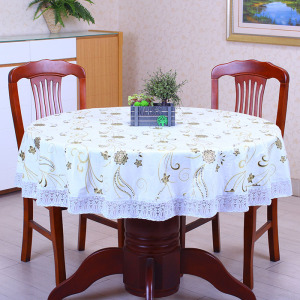 Custom Printed Lace Table Cloth Floral Table Linen